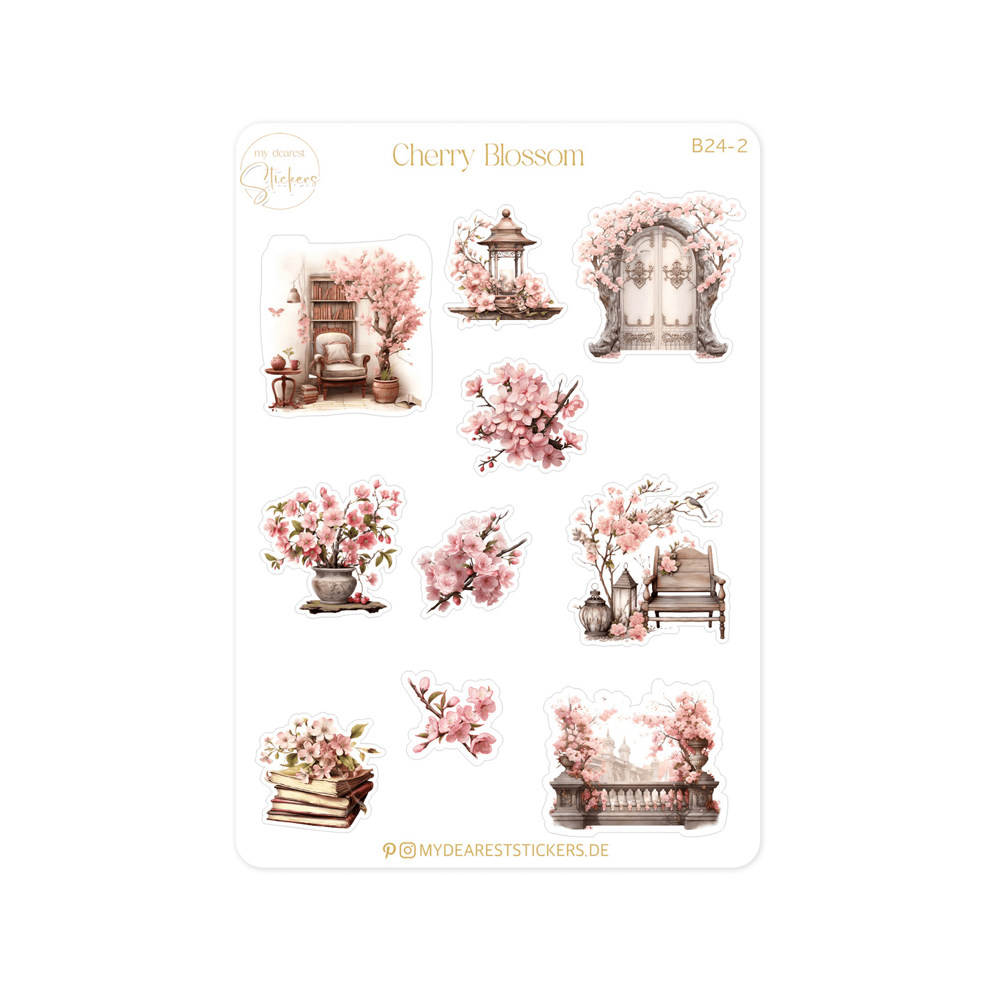 Cherry Blossom - My dearest Stickers Shop